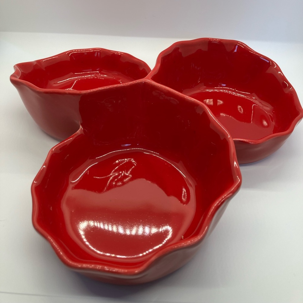 Maioliche Jessica Ceramic 3 Compartment Snack Bowl
